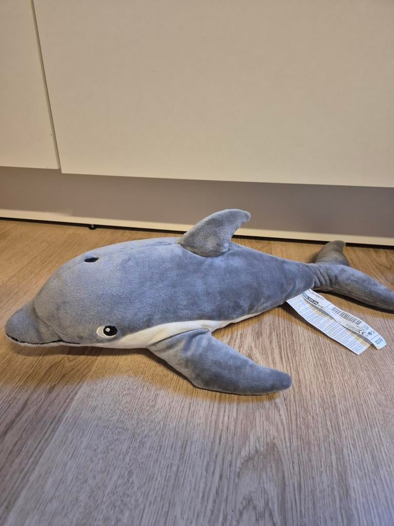 IKEA dolfijn knuffel blavingad 50 cm, Ophalen of Verzenden, Overige typen