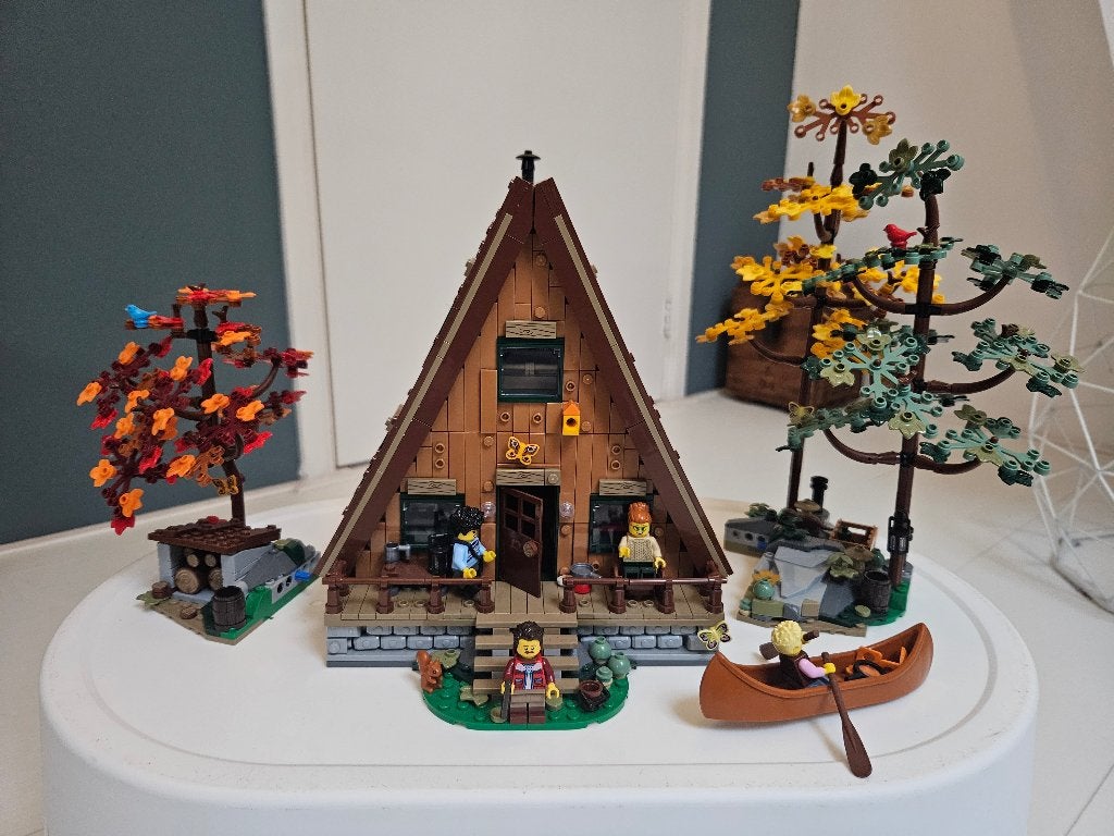 LEGO 21338 A-Frame Cabin 2023, Kinderen en Baby's, Speelgoed | Duplo en Lego, Compleet, Lego, Ophalen of Verzenden, Zo goed als nieuw