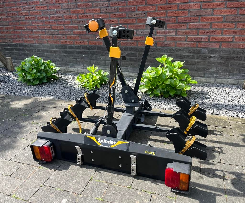 Spinder Hawk fietsendrager voor 3 fietsen, Auto diversen, Ophalen, 3 fietsen of meer, Gebruikt, Trekhaakdrager