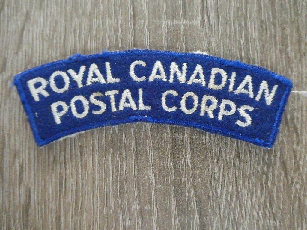 Royal Canadian Postal Corps shoulder sleeve, Verzamelen, Militaria | Tweede Wereldoorlog, Ophalen of Verzenden, Landmacht, Engeland