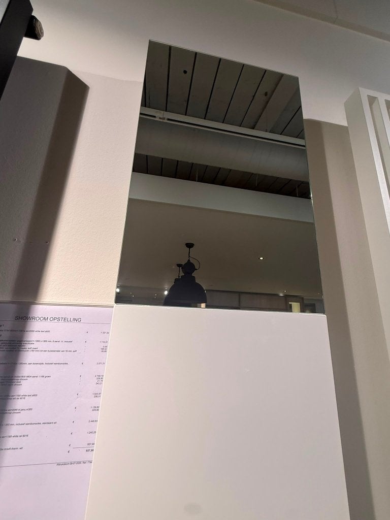 Instamat Designradiator Wit 171x35cmUniek Design met Glas, Ophalen, Minder dan 60 cm, Radiator, 80 cm of meer
