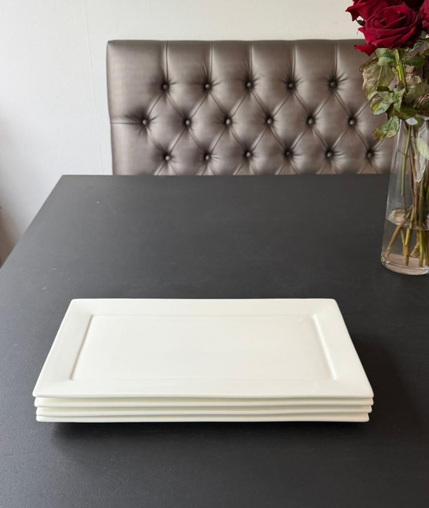 4 luxe dinerborden, Huis en Inrichting, Ophalen, Nieuw, Bord(en), Overige stijlen