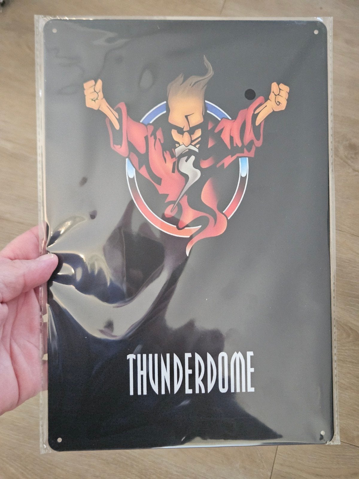 Metalen bordje Thunderdome gabber house blikken bordje, Verzenden, Nieuw, Nvt, Nvt