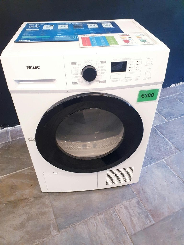 frizec warmptepomp droger 8kg inc 6 mnd garantie, 8 tot 10 kg, Ophalen, Condens, Minder dan 85 cm