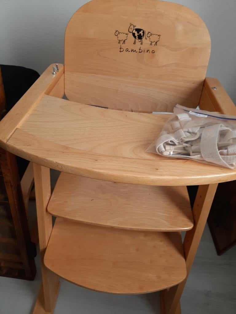Bambino verstelbare kinderstoel, Kinderen en Baby's, Kinderstoelen, Ophalen of Verzenden, Gebruikt, Meegroeistoel, Gordel(s)