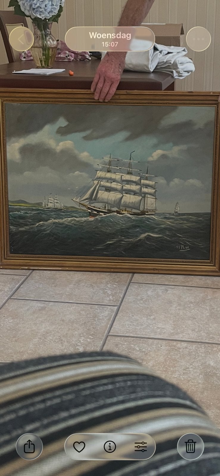 Schilderij, Ophalen