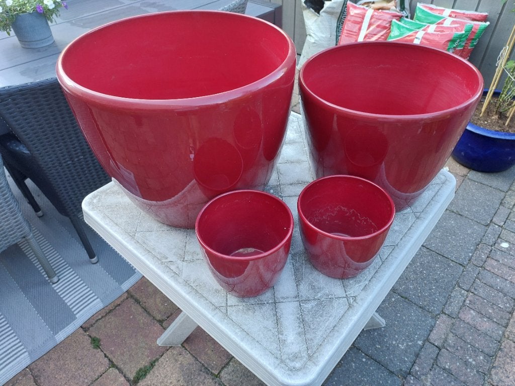 Potten voor binnen, Tuin en Terras, Gebruikt, Rond, Binnen, Minder dan 40 cm