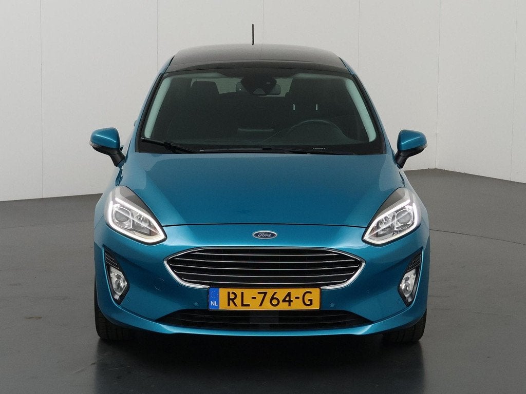 Ford Fiesta 1.0 EcoBoost Titanium | Panoramadak | Winterpack, Auto's, Ford, Voorwielaandrijving, Gebruikt, Blauw, Origineel Nederlands