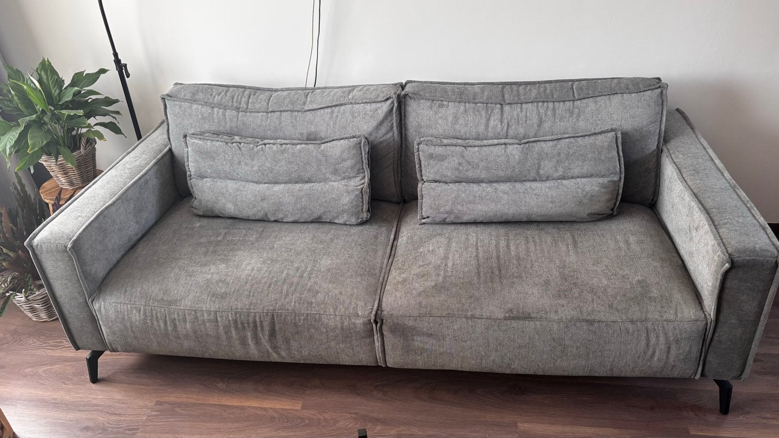 Bank en Fauteuil Set, Ophalen, 100 tot 125 cm, Driepersoons, Zo goed als nieuw