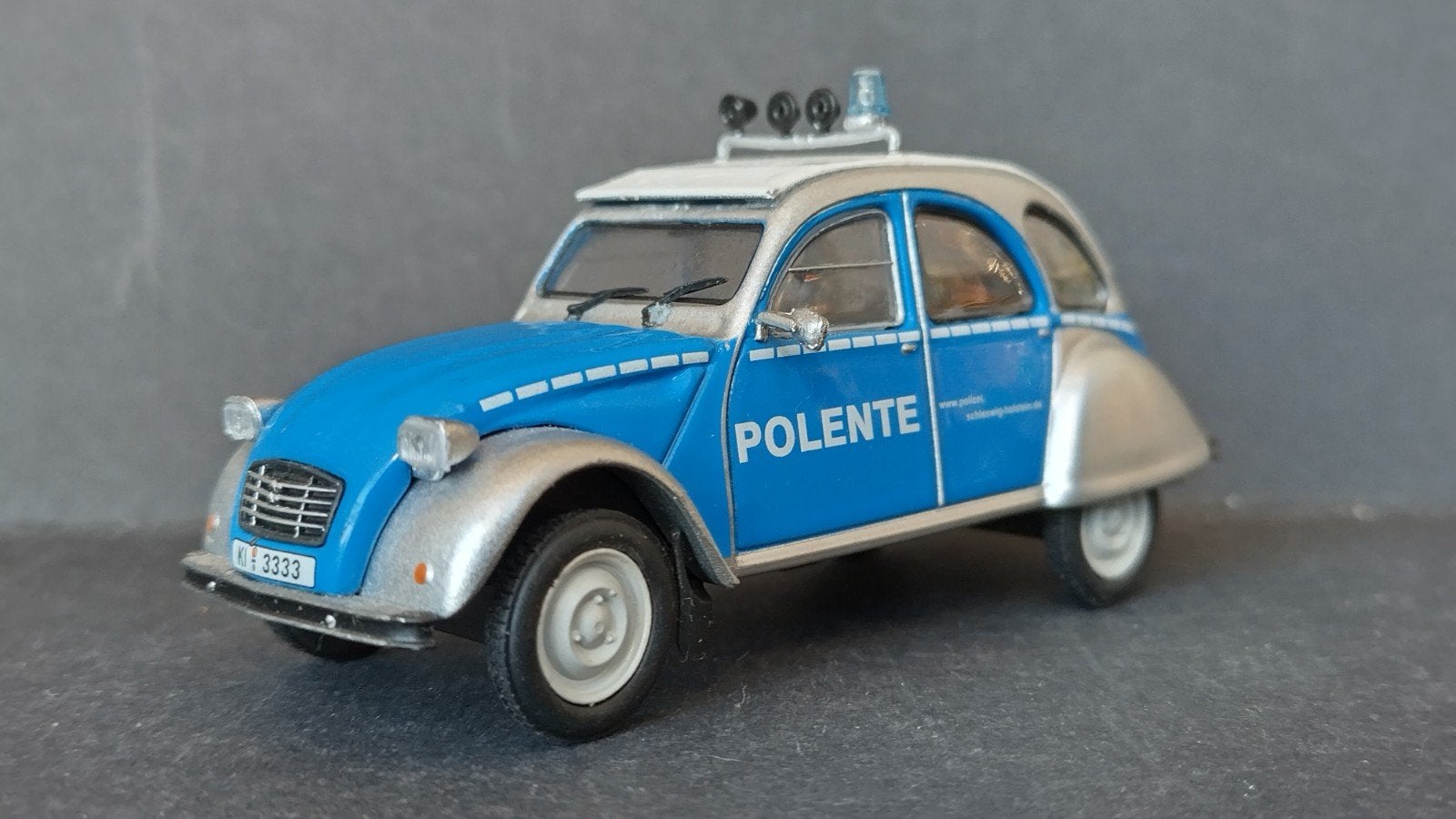 Citroen 2cv Polente Politie Ente 1:43 Eligor Autoplus Pol, Overige merken, Auto, Verzenden, .