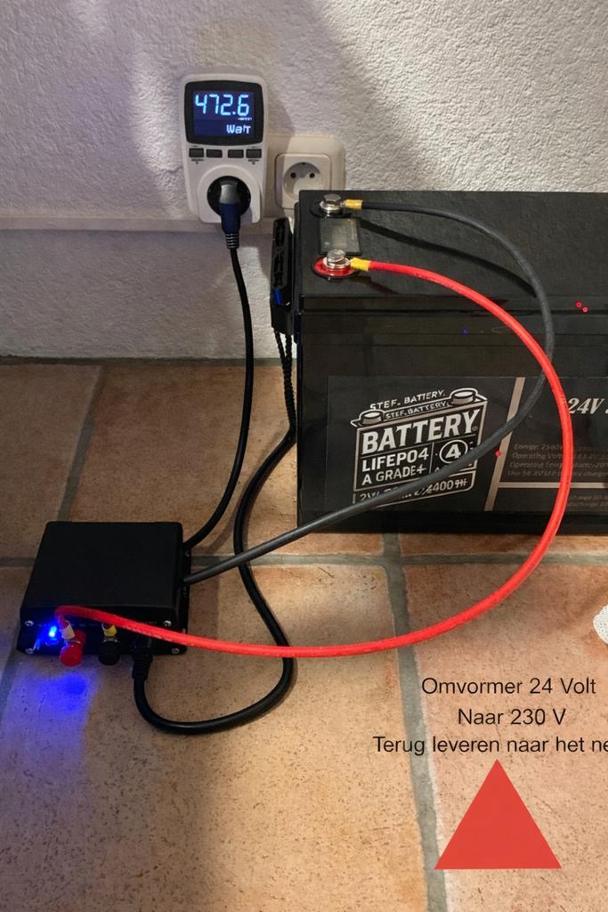 Slim stroom opslaan én besparen met deze lifepo4 accu 24Volt, Nieuw, Smart