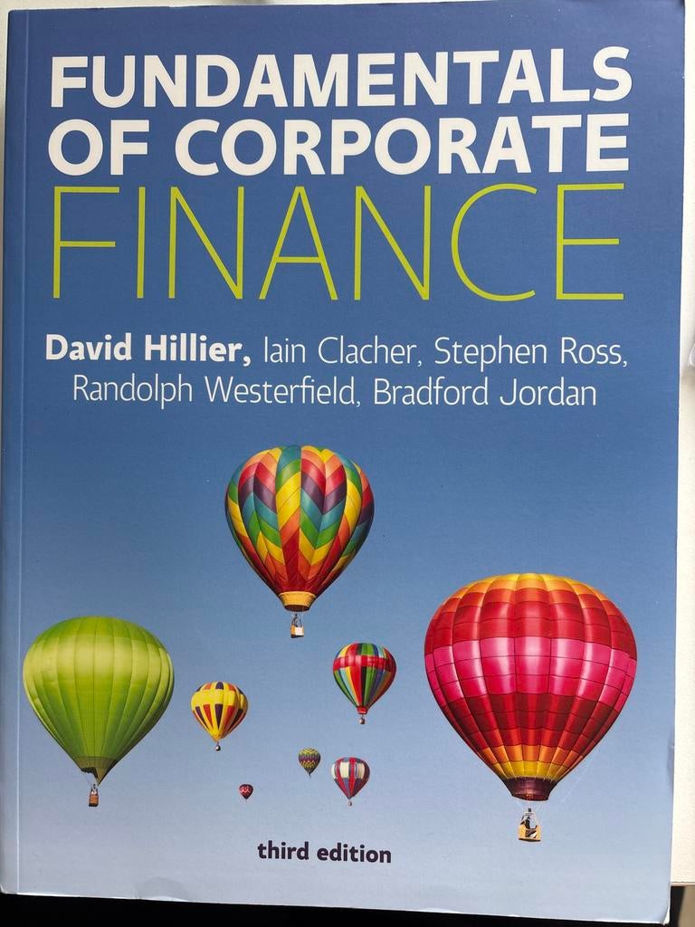 Fundamentals of Corporate Finance - Third Edition, Boeken, Ophalen of Verzenden, Zo goed als nieuw, Economie en Marketing