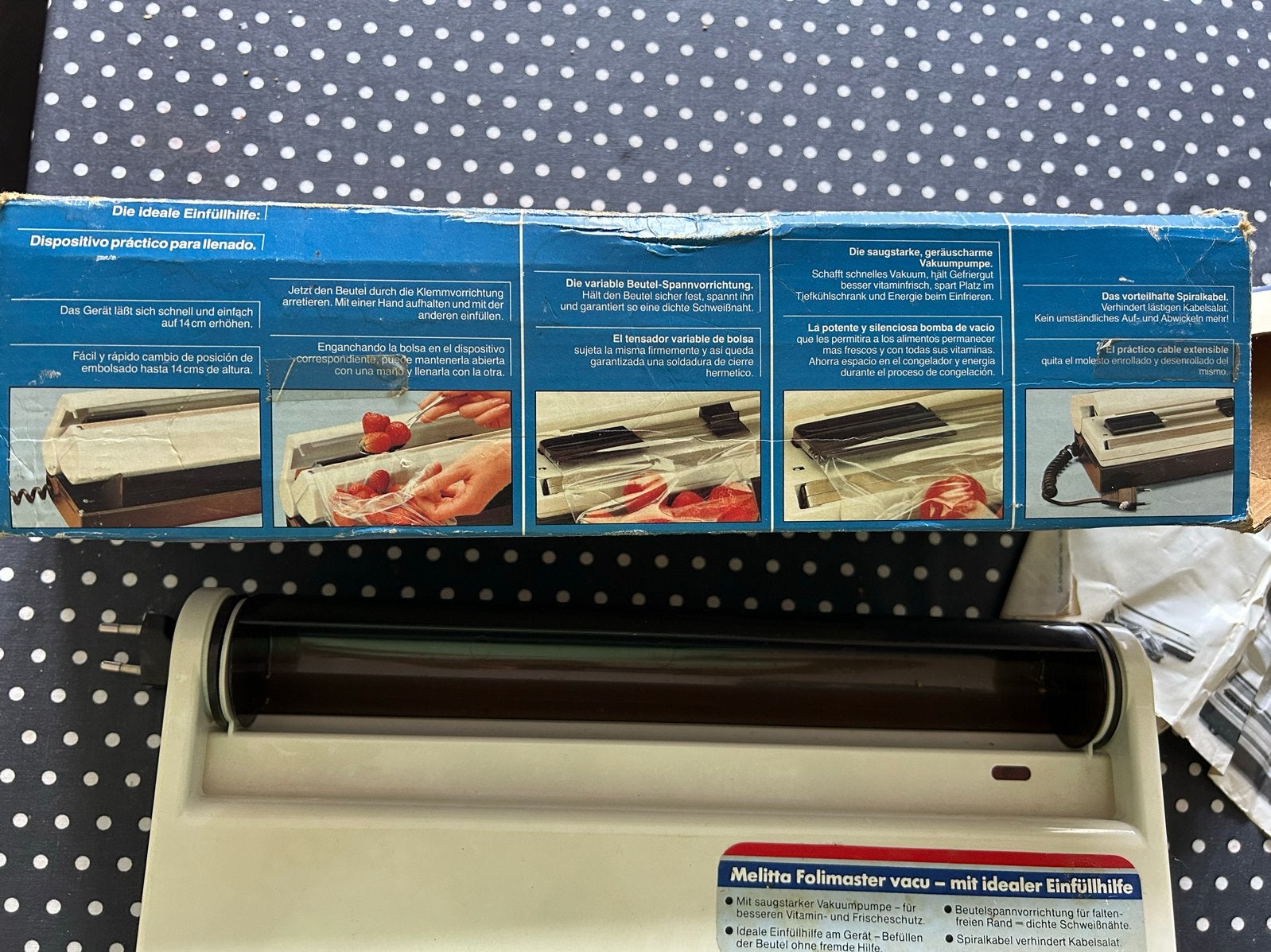 Melitta Folimaster Vacuum Sealer - Zo goed als nieuw, Overige typen, Kunststof, Ophalen of Verzenden, Zo goed als nieuw