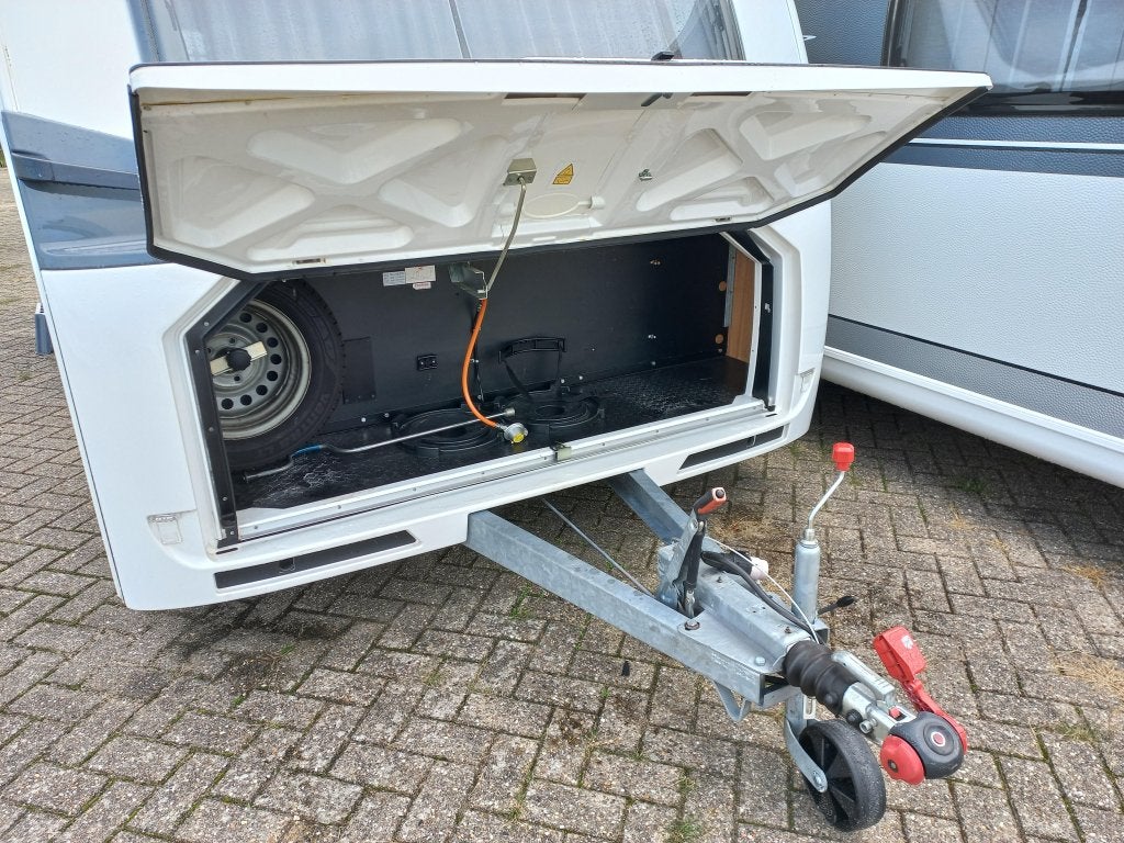 Caravelair Allegra 420 cassette-voortent-etc, Treinzit, Caravelair, Tot en met 4, Dwarsbed