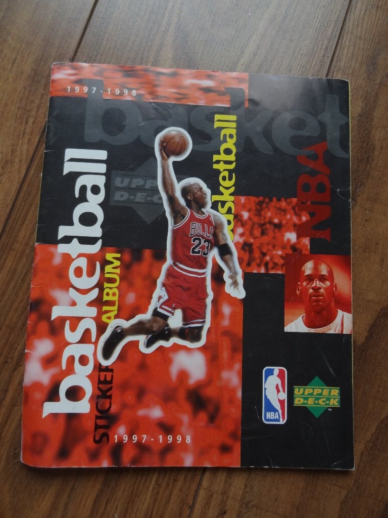 NBA Basketbal stickers in verzamelalbum 1997/1998, Ophalen of Verzenden, Gebruikt, Sport