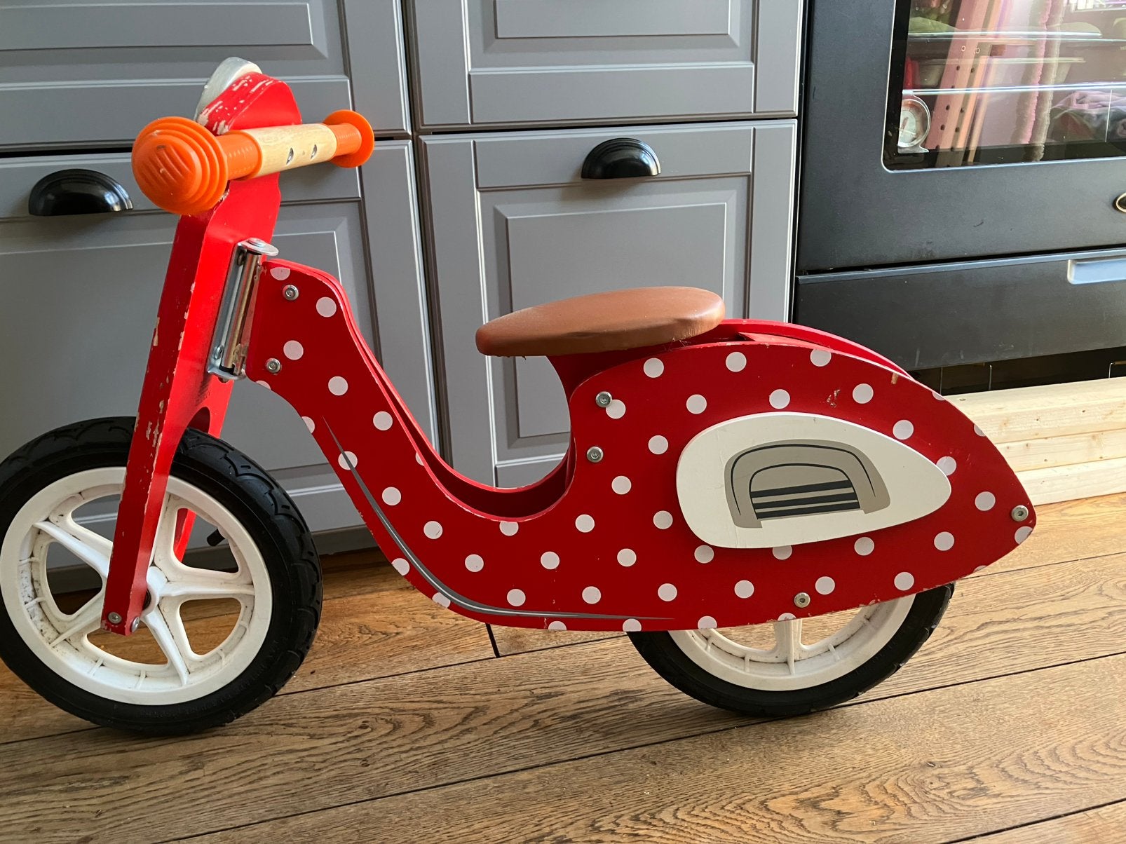 Houten loopfietsje scooter, Ophalen, Gebruikt, Loopfiets
