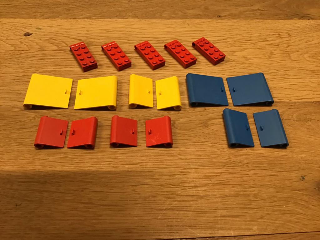 LEGO 906 (1969), 12 deuren en 5 scharnieren, IZGS, Compleet, Overige thema's, Lego, Ophalen of Verzenden