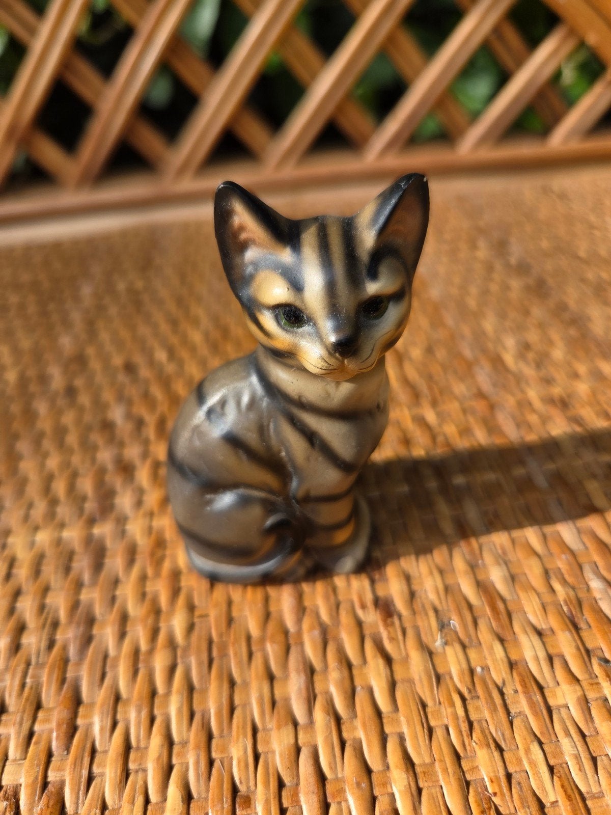 Vintage Royal kattenbeeldje - gestreepte kat, Ophalen of Verzenden, Zo goed als nieuw, Hond of Kat, Beeldje of Figuurtje