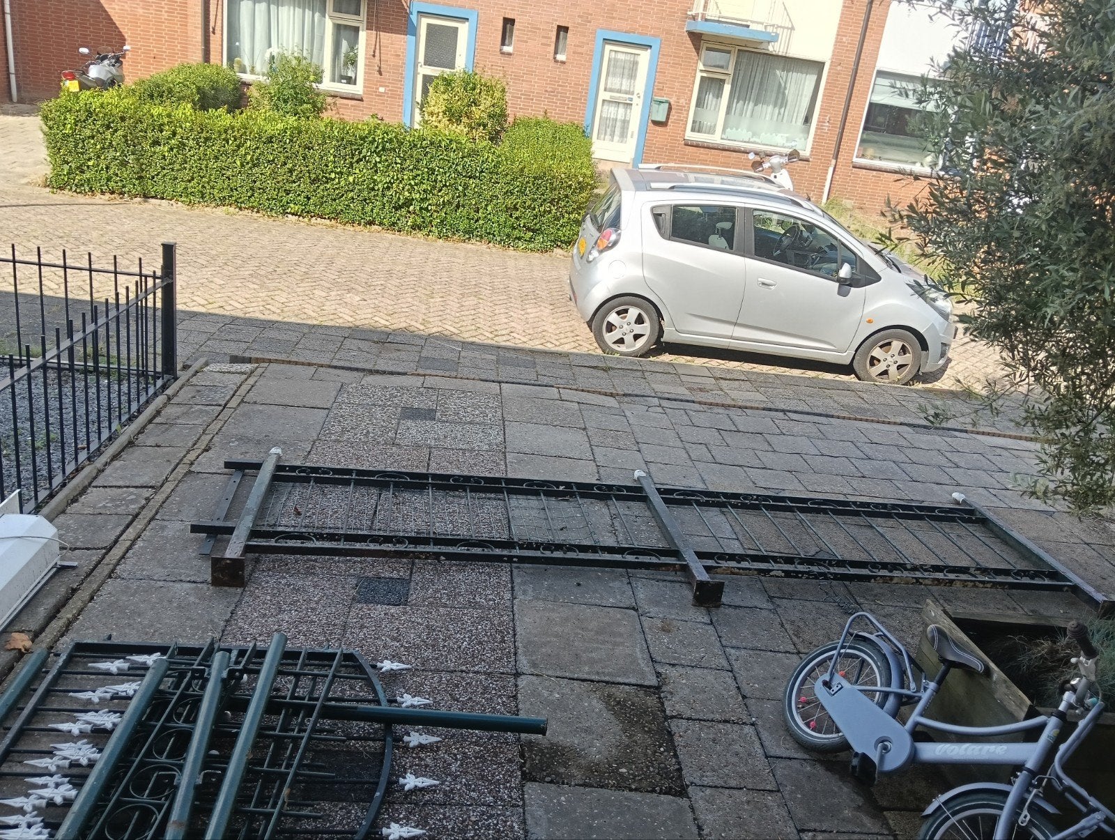 Ijzeren hek, Ophalen of Verzenden, Gebruikt, Overige materialen