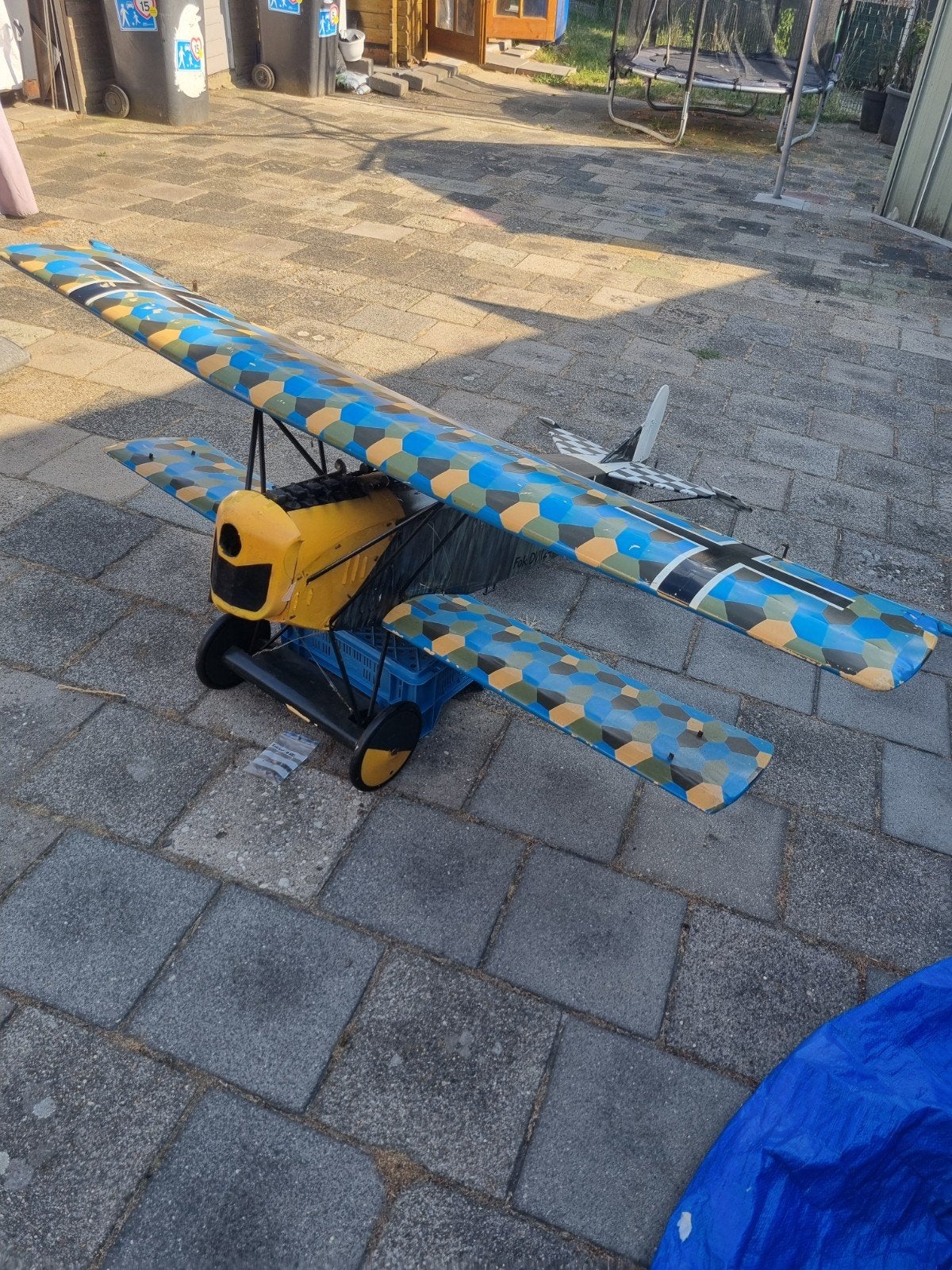 Fokker D7 Dubbel Dekker  Houtbouw zie foto's, Ophalen, Gebruikt