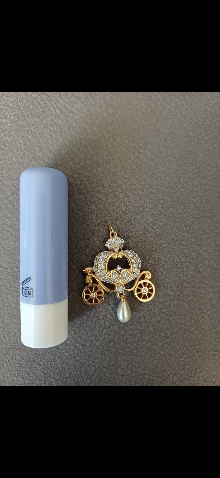 Vergulde hanger Cinderella koets van Franklin Mint, Ophalen of Verzenden, Zo goed als nieuw, Goud, Overige voorstellingen
