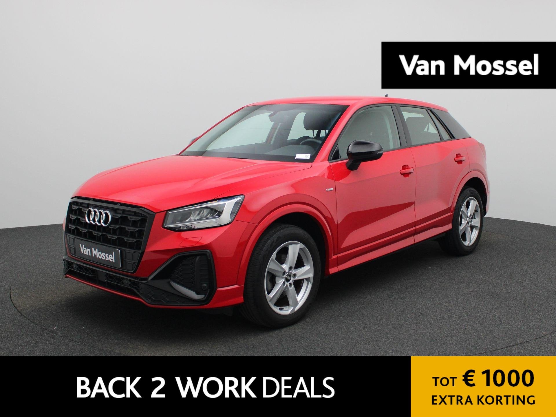 Audi Q2 30 TFSI S Edition | ACHTERUITRIJCAMERA | LEDER INTER, Auto's, Voorwielaandrijving, 12 maanden, Gebruikt, Leder en Stof