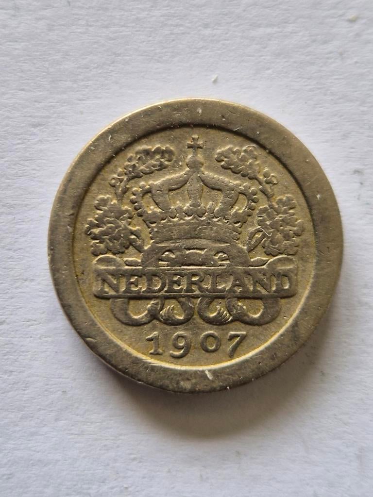5 cent koningin Wilhelmina 1907, Postzegels en Munten, Munten | Nederland, Verzenden, Koningin Wilhelmina, 5 cent