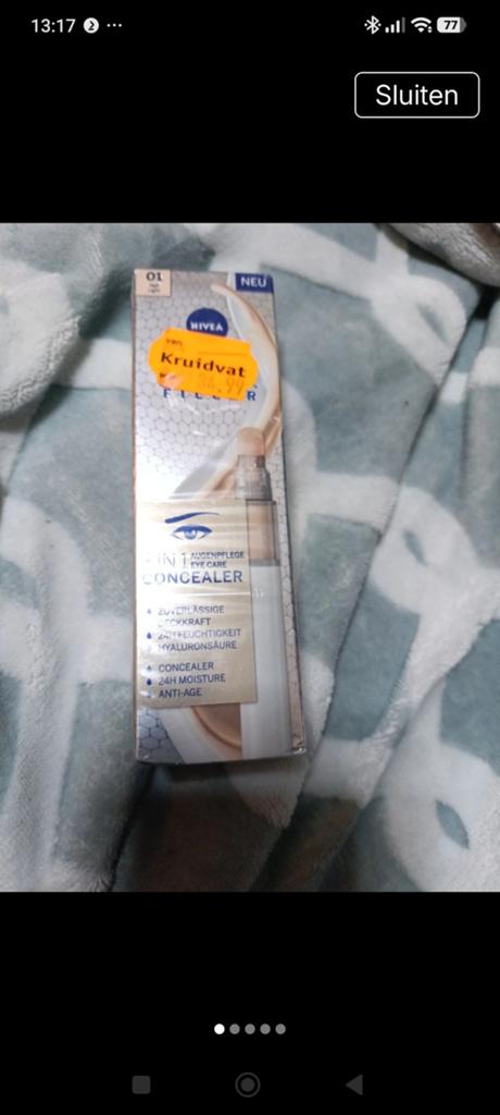 Nivea cellular filler 3 in 1 concealer, Ophalen of Verzenden, Nieuw, Gehele gezicht, Camouflage