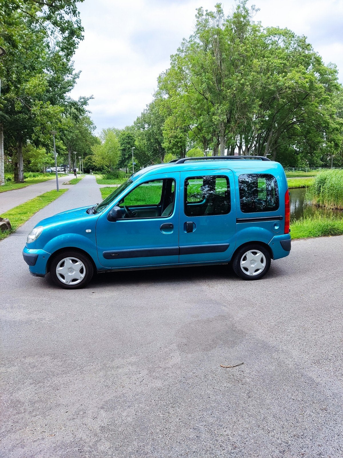 Renault Kangoo 1.6 16V 70KW 2007 Blauw, Auto's, Blauw, 49 €/maand, Origineel Nederlands, Handgeschakeld