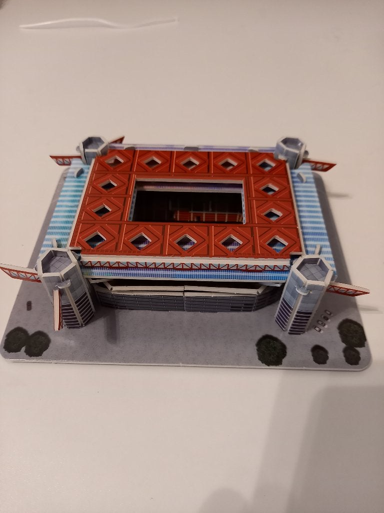 3D Puzzel/Stadium AC Milan/Inter Stadio Giuseppe Meazza, Ophalen of Verzenden, 500 t/m 1500 stukjes, Zo goed als nieuw, Rubik's of 3D-puzzel