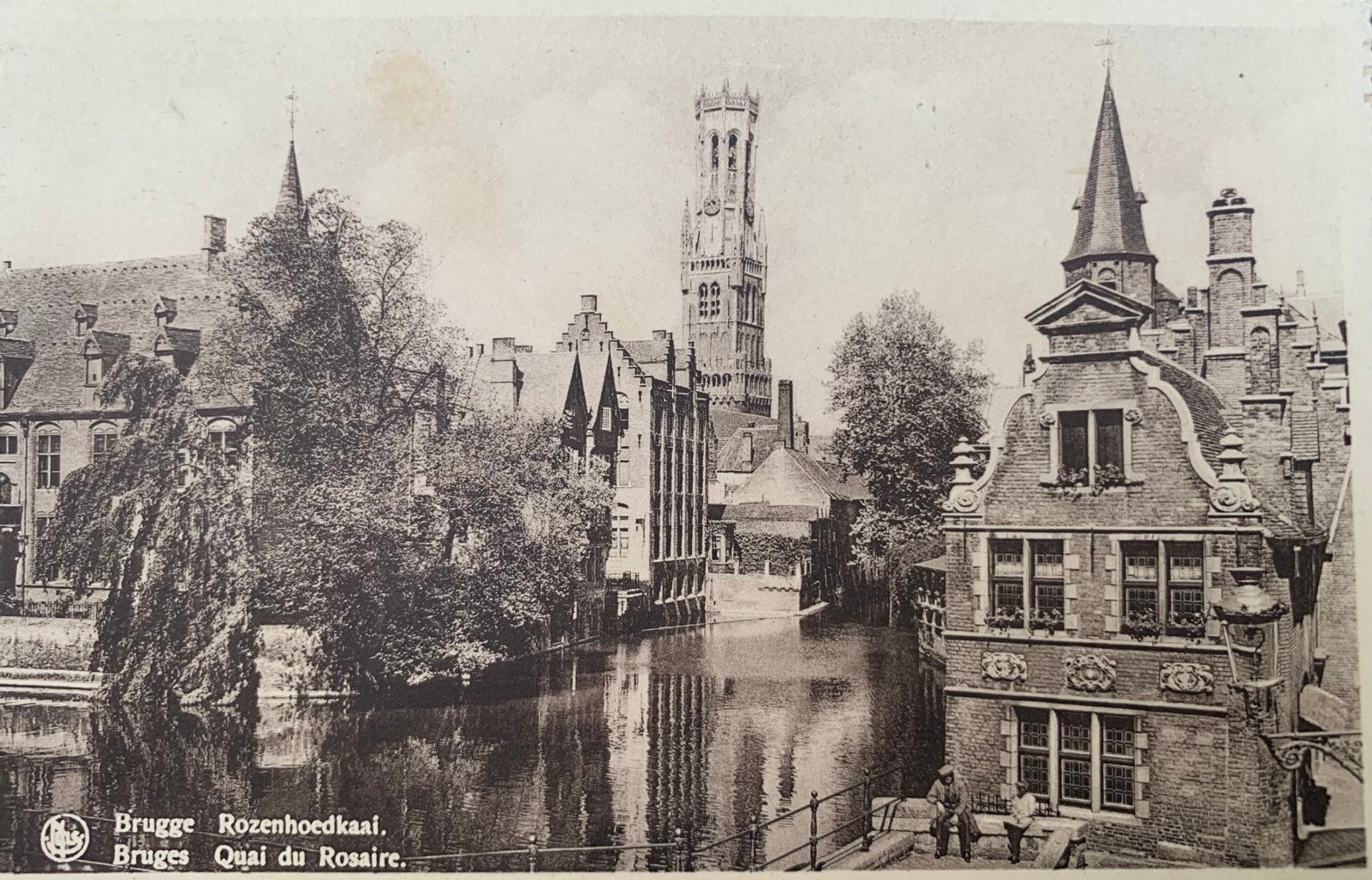 Brugge, Rozenhoedkaai, 1948, Ophalen of Verzenden, 1940 tot 1960, Gelopen, België en Luxemburg