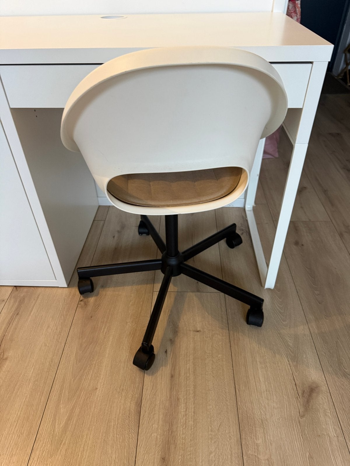 IKEA ÖRFJÄLL Bureaustoel - Wit/Beige, Ophalen, Gebruikt, Wit, Bureaustoel