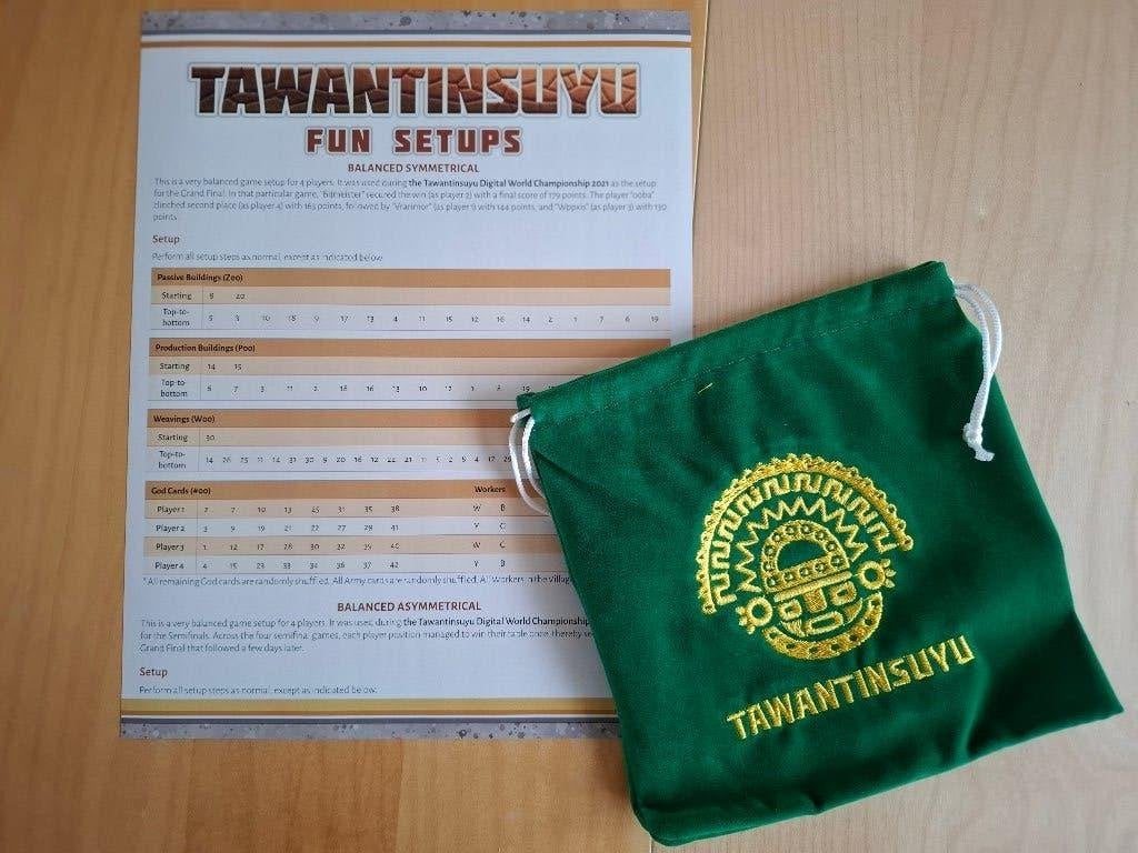 Promo's voor Bordspel Tawantinsuyu (EN), Een of twee spelers, Ophalen of Verzenden, Nieuw, Board & Dice