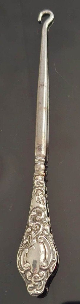 Antieke Engelse Veterhaak Sterling Zilver Heft Chester 1912, Ophalen of Verzenden, Zilver