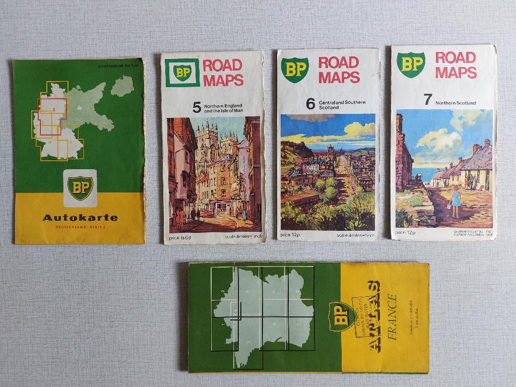 Oude Wegenkaarten Benzine & Olie van BP, Verzamelen, Ophalen of Verzenden, Gebruikt, Gebruiksvoorwerp