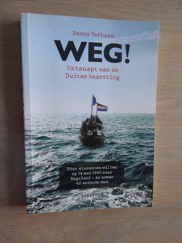 Weg - Ontsnapt aan de Duitse bezetting - Naar Engeland, Ophalen of Verzenden, Tweede Wereldoorlog, Zo goed als nieuw, Overige onderwerpen