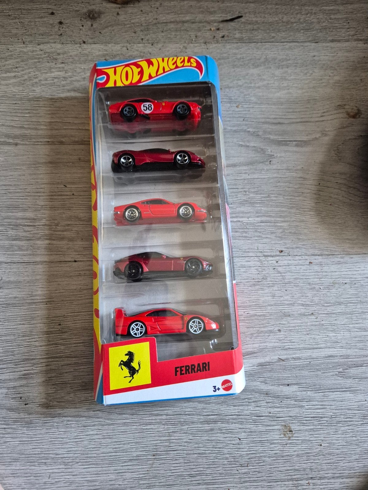 hot wheels ferrari 5 pack  nieuw, Ophalen of Verzenden, Nieuw, Auto