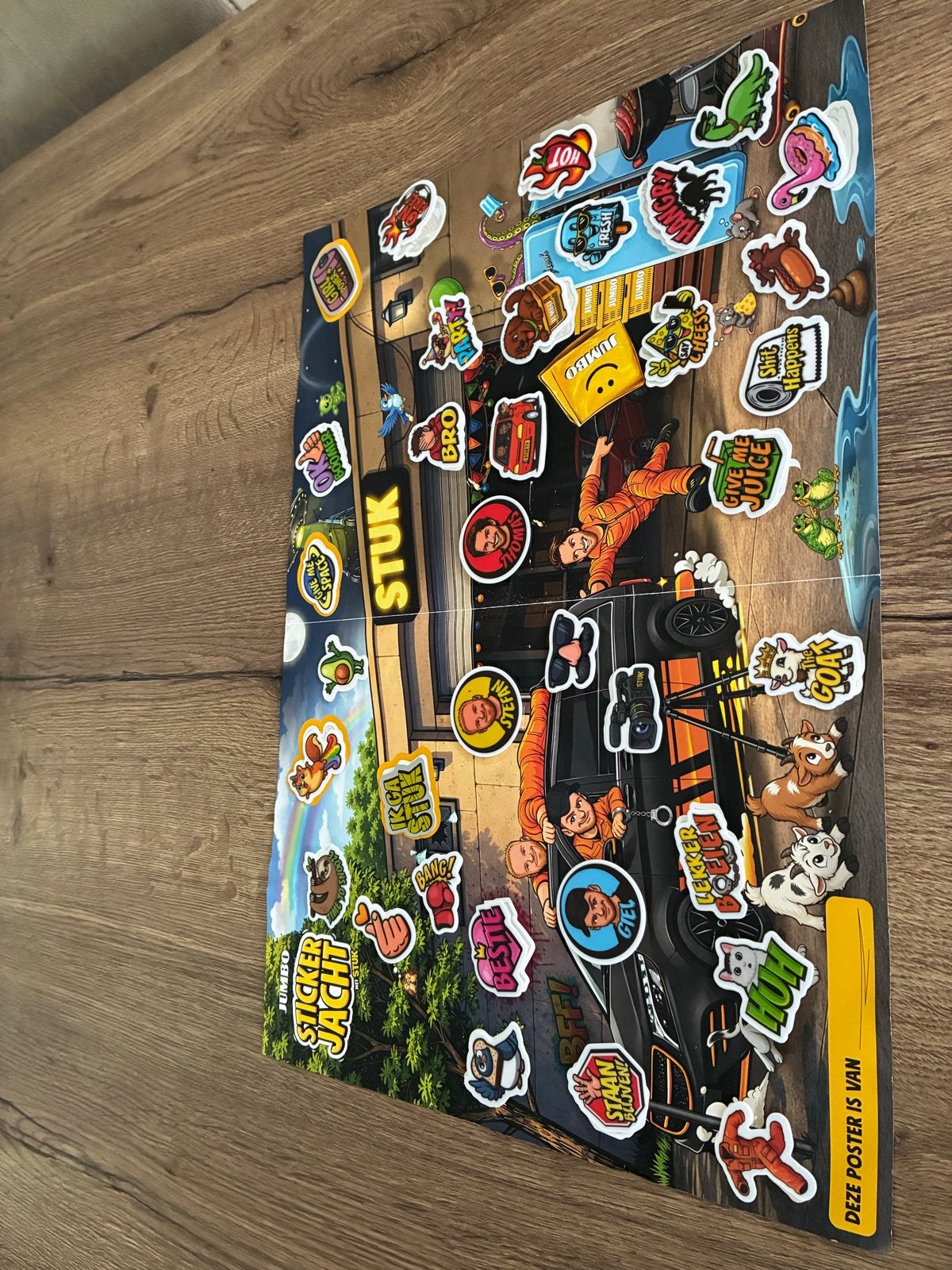 Jumbo Sticker Jacht Verzamelposter met stickers, Hobby en Vrije tijd, Ophalen of Verzenden, Zo goed als nieuw, Stickers en Plaatjes