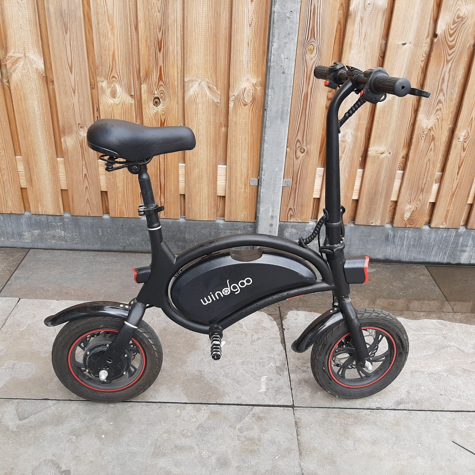 Windgoo B3 elektrische minibike vouwfiets step, Minder dan 14 inch, Zo goed als nieuw, Deels opvouwbaar, Schijfrem