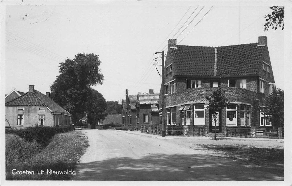 702-376-043 Groeten Uit Nieuwolda, Verzamelen, Ansichtkaarten | Nederland, Verzenden, Voor 1920, Groningen