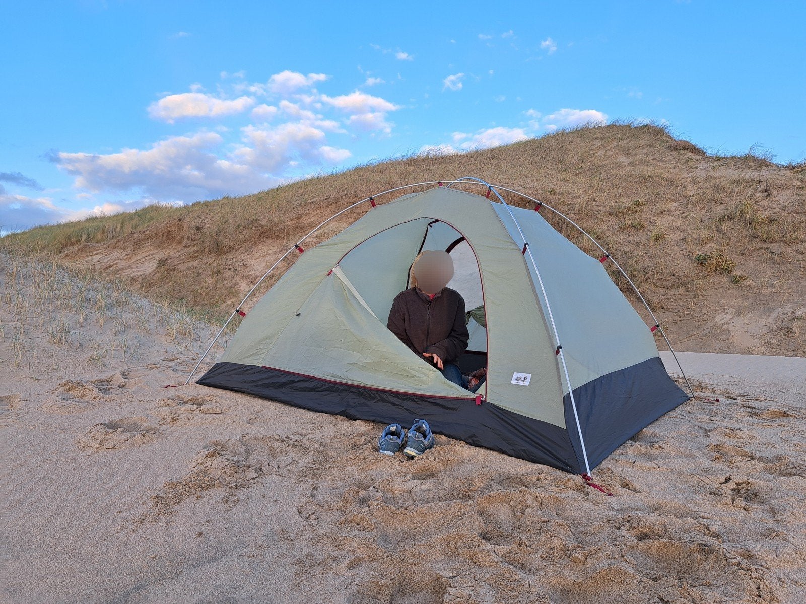 Binnentent Jack Wolfskin Yellowstone III inkl. stokken, Caravans en Kamperen, Ophalen of Verzenden, Zo goed als nieuw, Tot en met 4