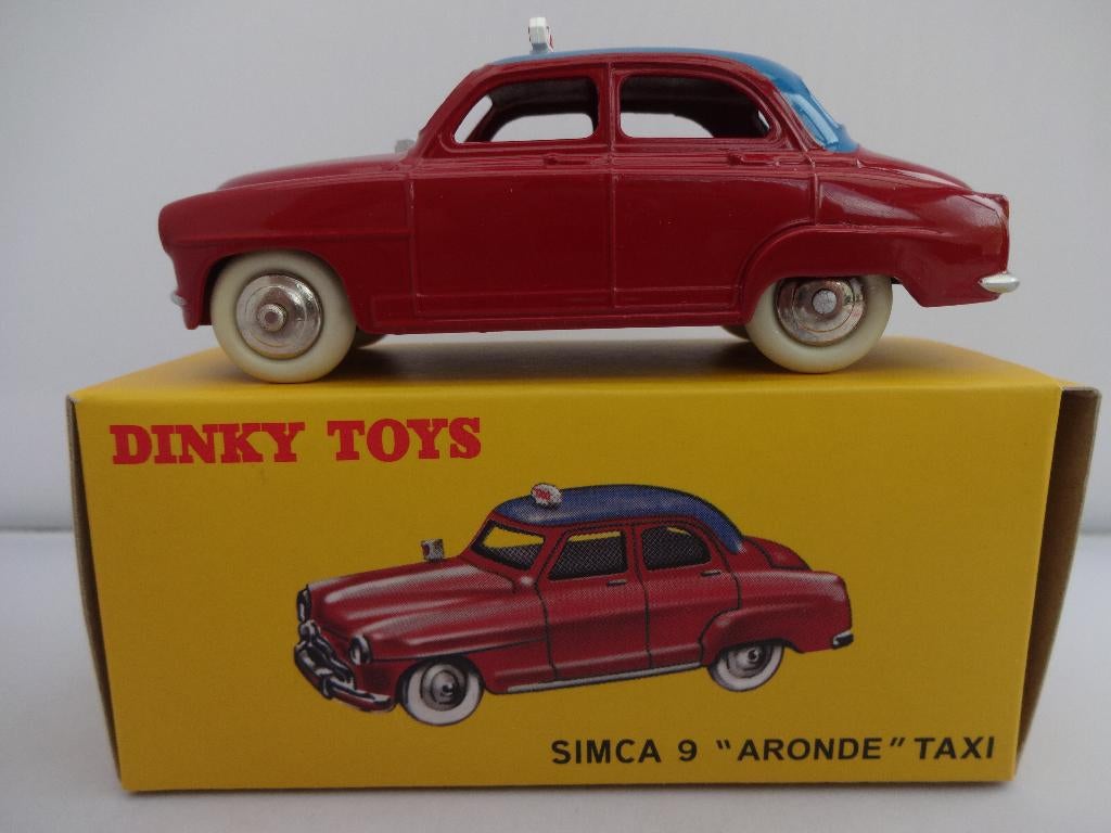 Simca 9 "Aronde" TAXI rood nr: 24UT van dinky Toys 1:43, Ophalen of Verzenden, Nieuw, Auto, Dinky Toys