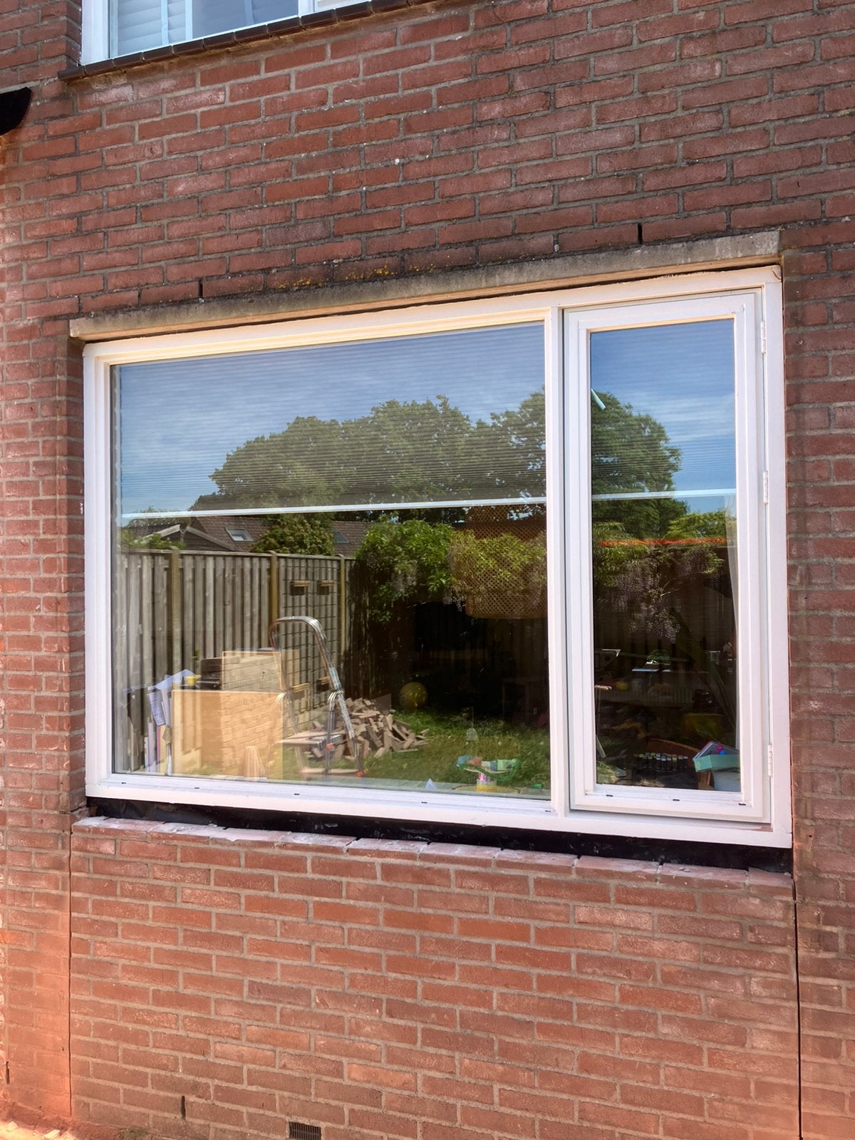 Houten kozijn 220x153, Doe-het-zelf en Verbouw, Kozijnen en Schuifpuien, Ophalen, Gebruikt, Raamkozijn, 150 tot 225 cm