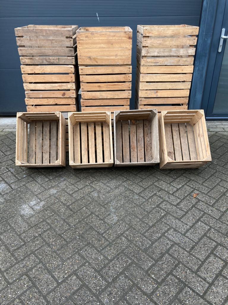 fruitkisten,veilingkisten,appelkisten,10 voor 60 euro, Ophalen, Gebruikt, Minder dan 50 cm