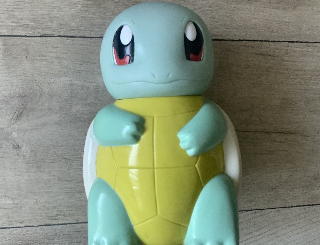 Nintendo Pokemon 1996 Squirtle Drinkbeker / Fles 19CM Groot, Ophalen of Verzenden, Zo goed als nieuw