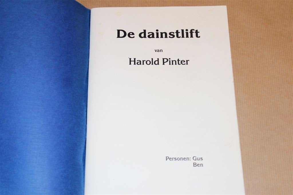 Gesigneerd: De Dainstlift — Pinter in het Gronings, Boeken, Ophalen of Verzenden, Gelezen, Personen