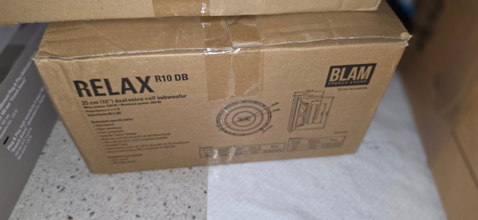 Nieuwe BLAM Relax R10 DB Subwoofer - Diepe Bas, Ophalen of Verzenden, Nieuw