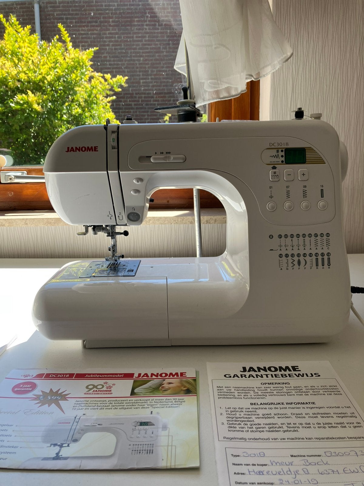Janome DC3018 naaimachine, Ophalen, Gebruikt, Naaimachine, Overige merken