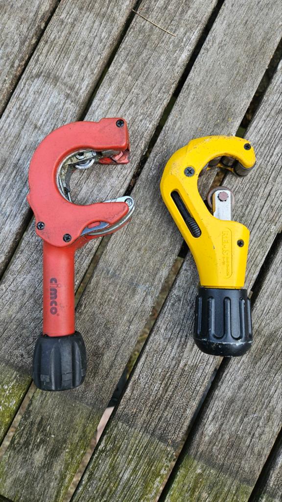 Cimco en Rems pijpsnijders - Set van 2, Doe-het-zelf en Verbouw, Gereedschap | Handgereedschap, Ophalen of Verzenden, Gebruikt