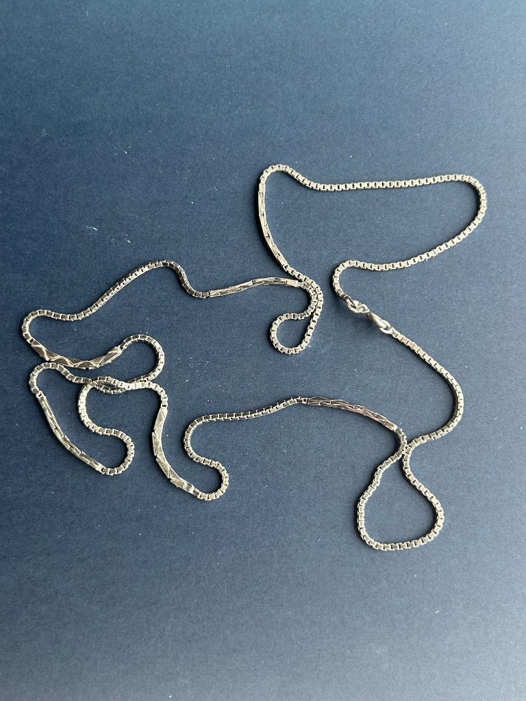 Zilveren venetiaanse ketting, Ophalen of Verzenden, Gebruikt, Zilver, Zilver